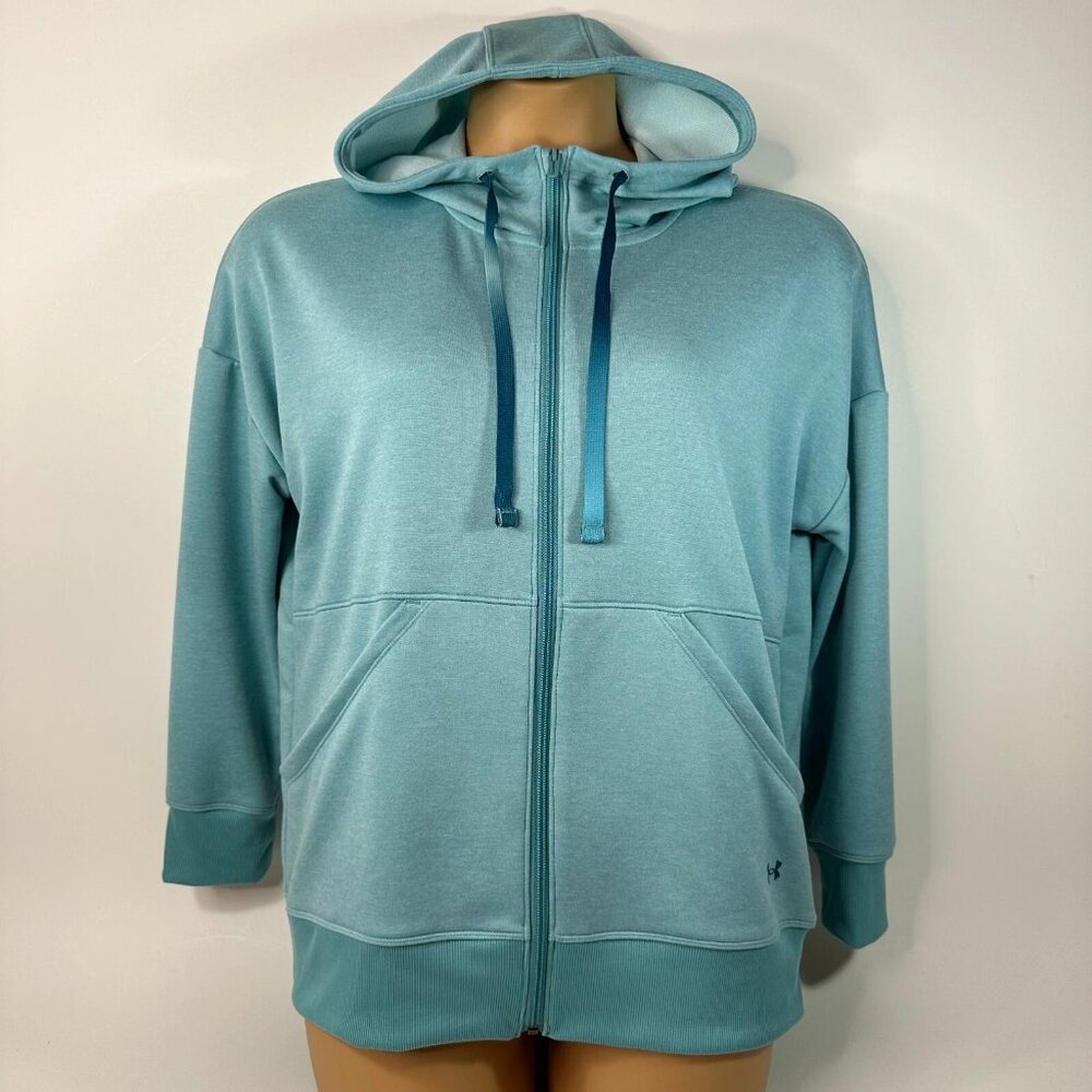 Under Armour Shoreline Terry Full Zip Hoodie Blue Women’s XS NWOT